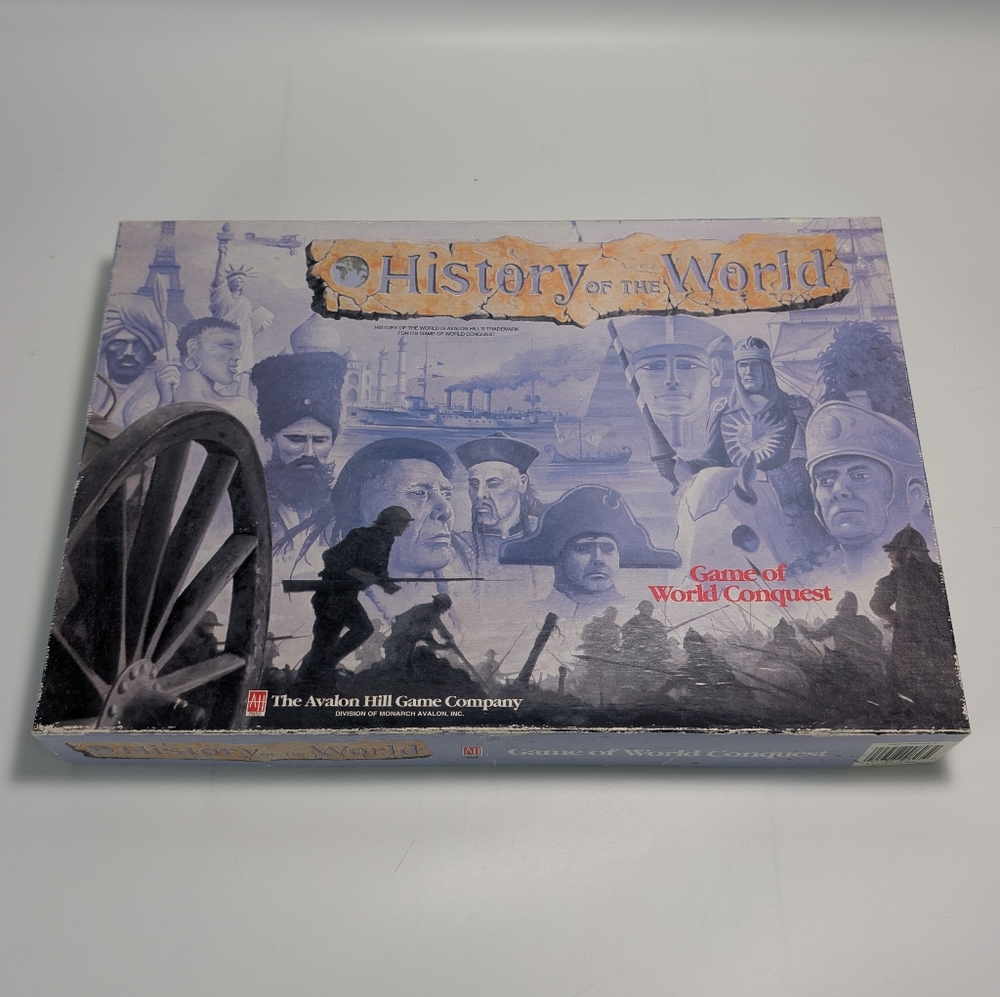 Avalon Hill History of the World Tabletop Board Game - 1993